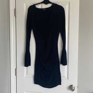 EXPRESS cotton fitted long sleeve dress, size M